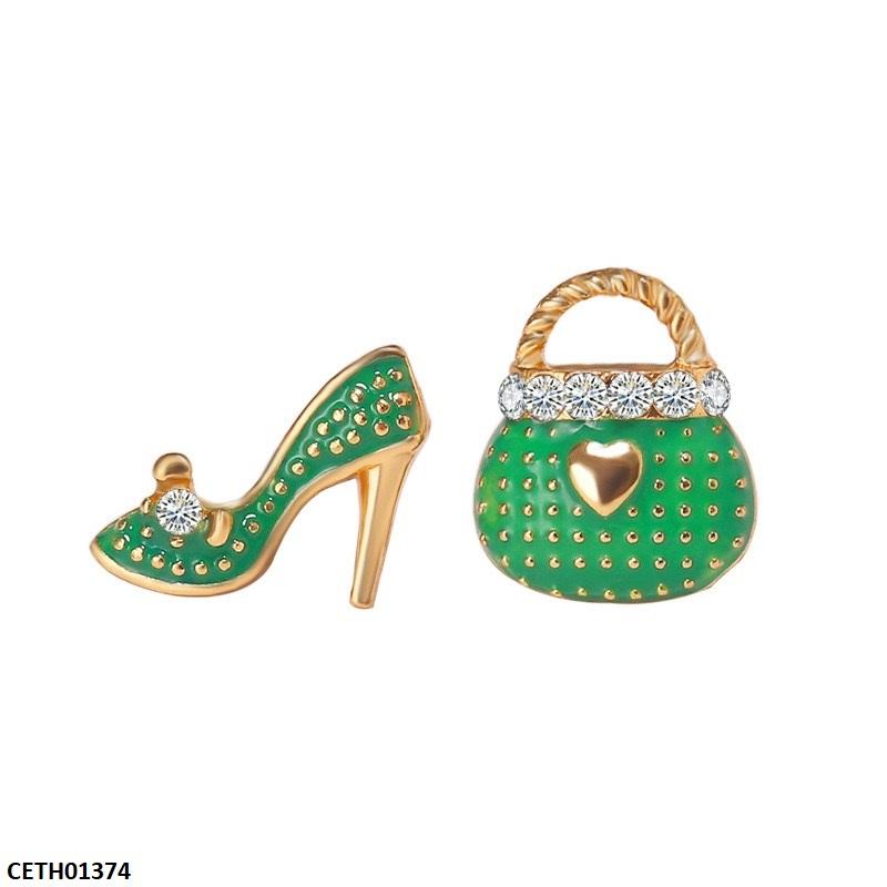 CETH01374 QWN Bag/Shoes Design Tops Pair - CETH