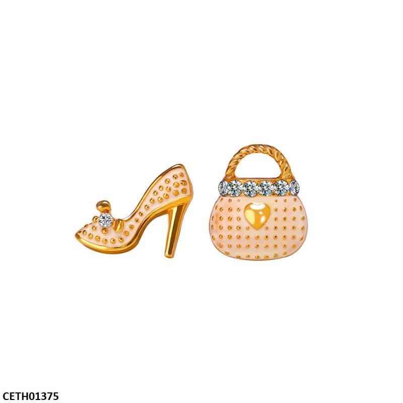 CETH01375 QWN Bag/Shoes Design Tops Pair - CETH
