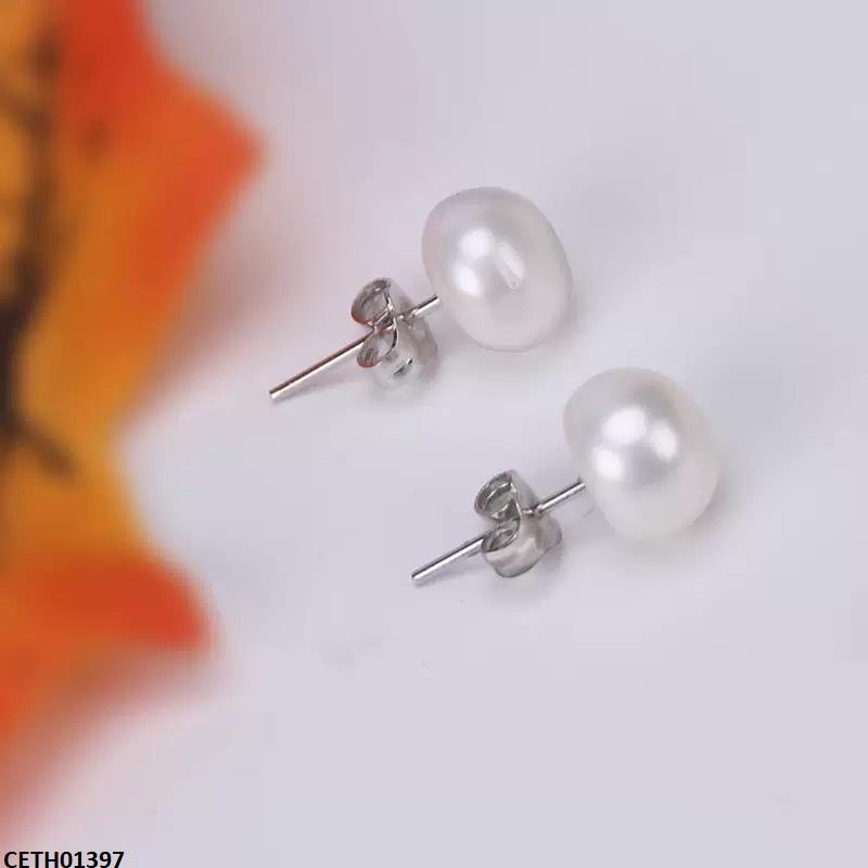 CETH01397 QWN Round Pearl Tops Pair - CETH