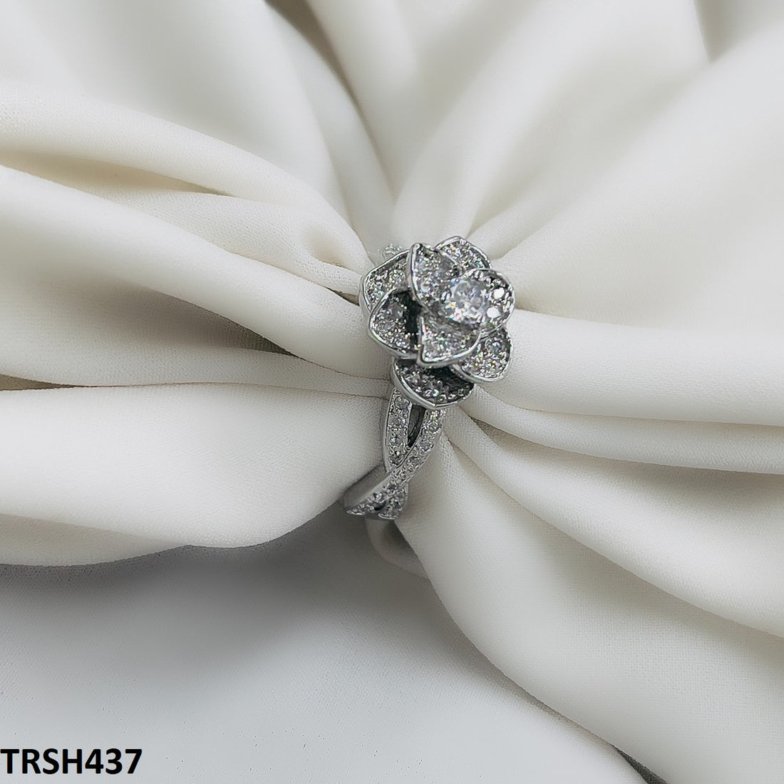 TRSH437 KYC Imp Rose ZIRCON Ring - TRSH