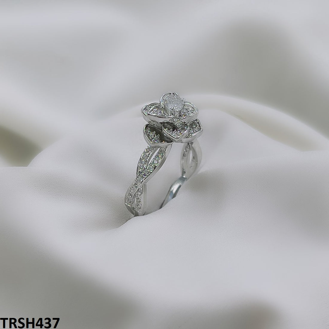 TRSH437 KYC Imp Rose ZIRCON Ring - TRSH