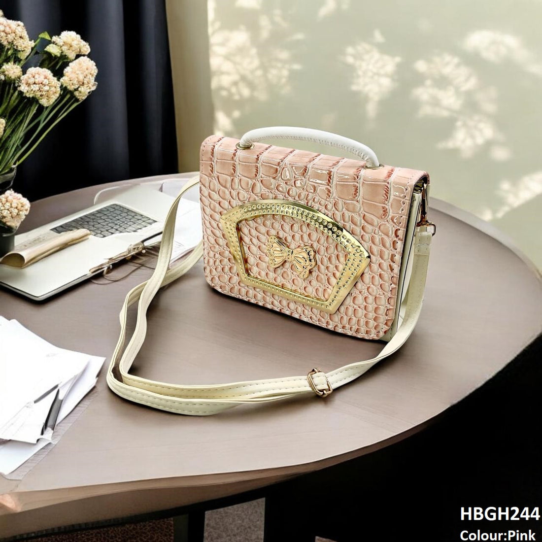 HBGH244 CYG Crocodile Pattern Hand Bag- HBGH