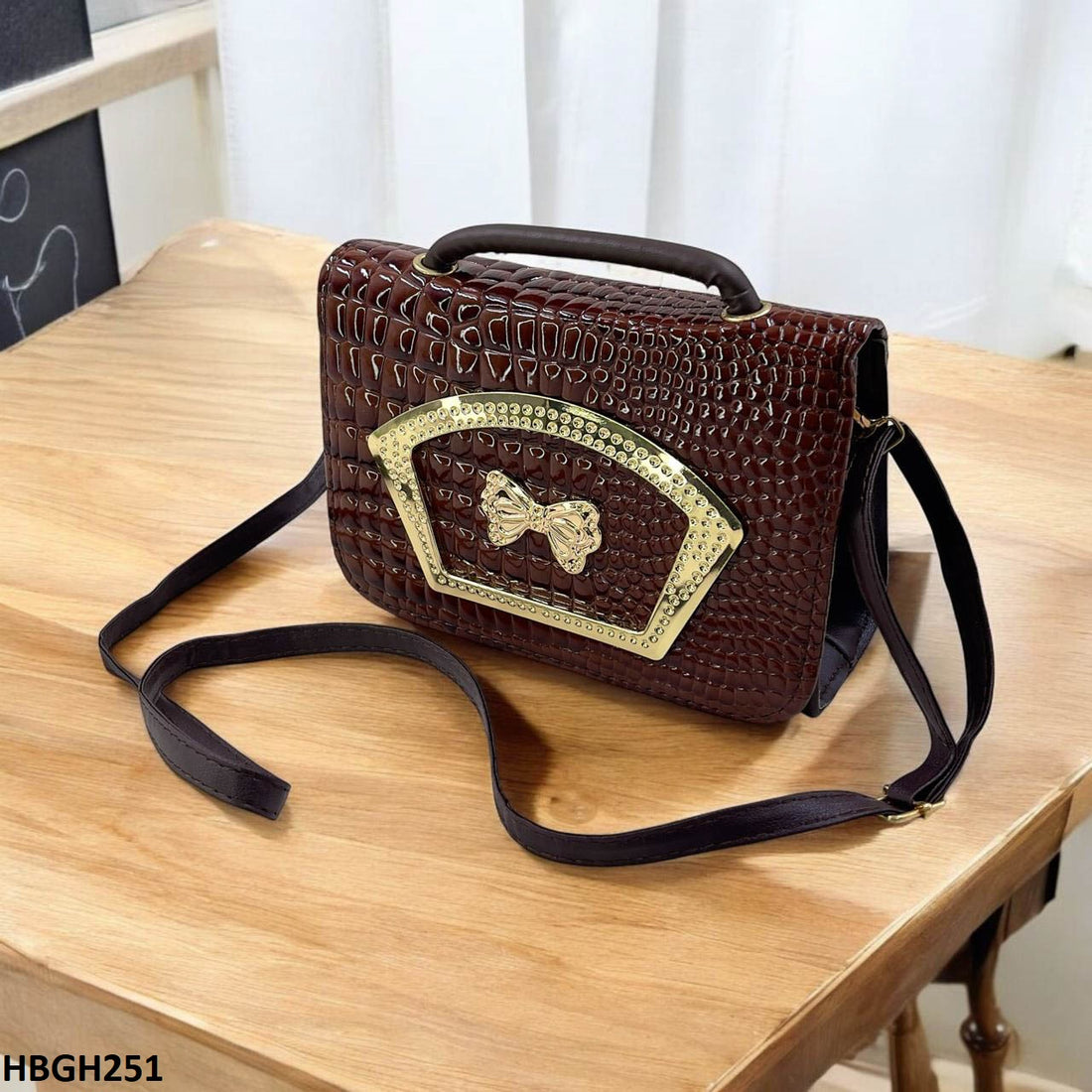 HBGH251 CYG Crocodile Pattern Hand Bag- HBGH