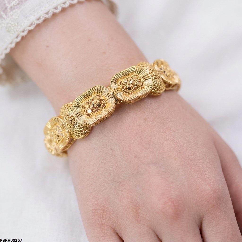 PBRH00267 MZM Square Link Bangles Set - PBRH