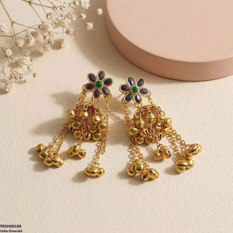 PEDH00186 SDQ Layer Pearl Drop Earrings - PEDH