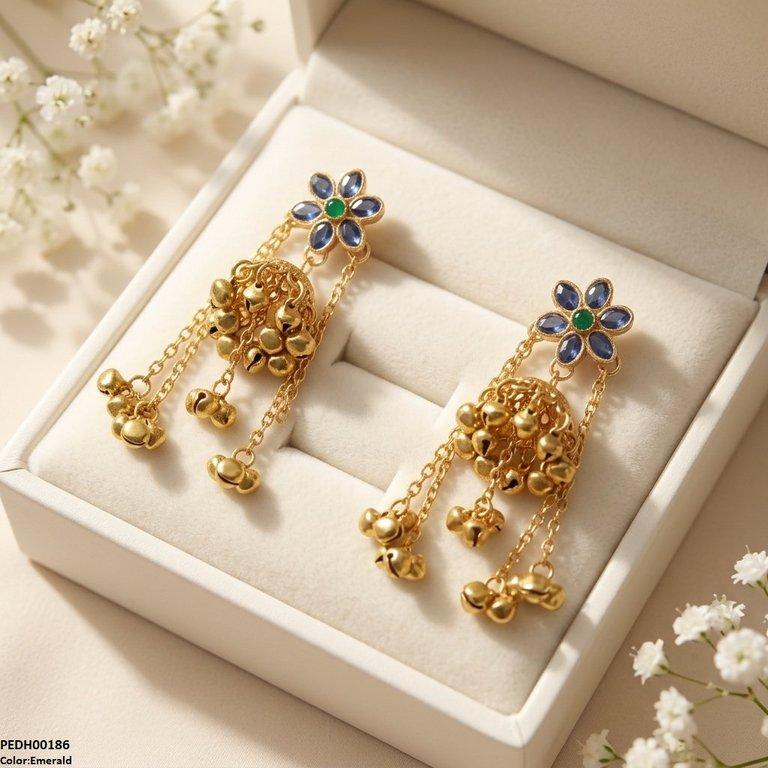 PEDH00186 SDQ Layer Pearl Drop Earrings - PEDH