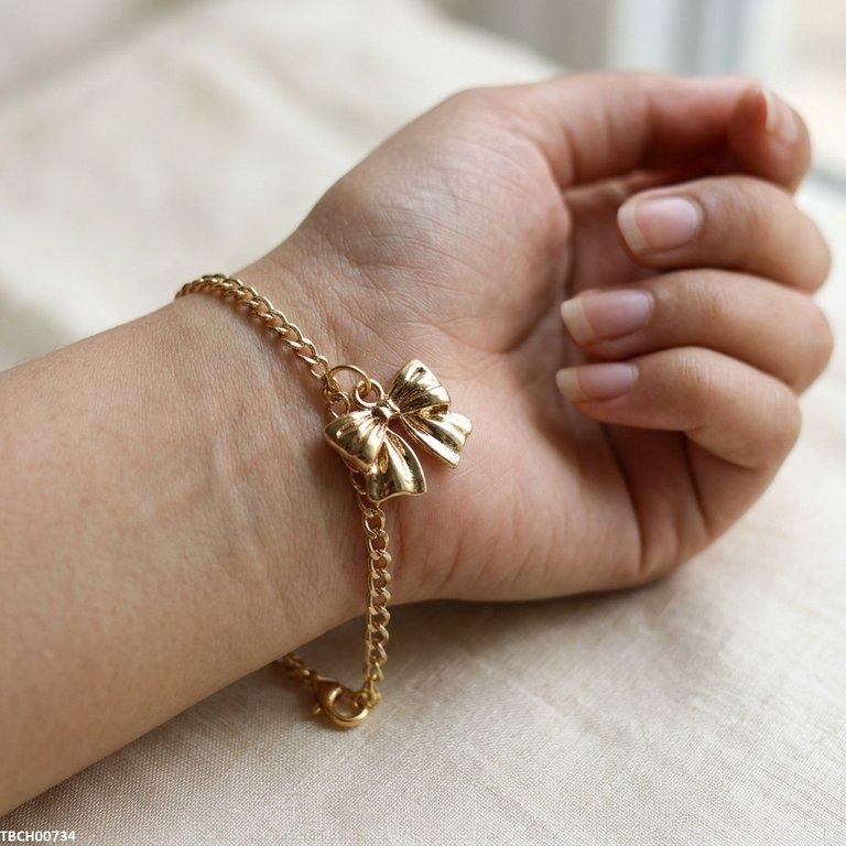 TBCH00734 MZM Stainless Steel Bow Bracelet - TBCH