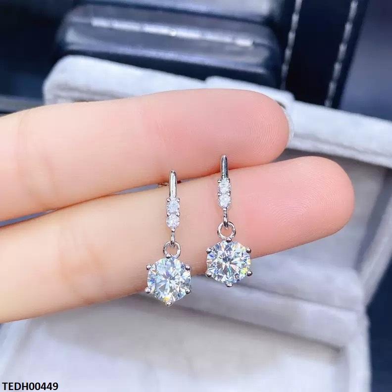 TEDH00449 KRL Round ZIRCON Stone Drop Earrings - TEDH