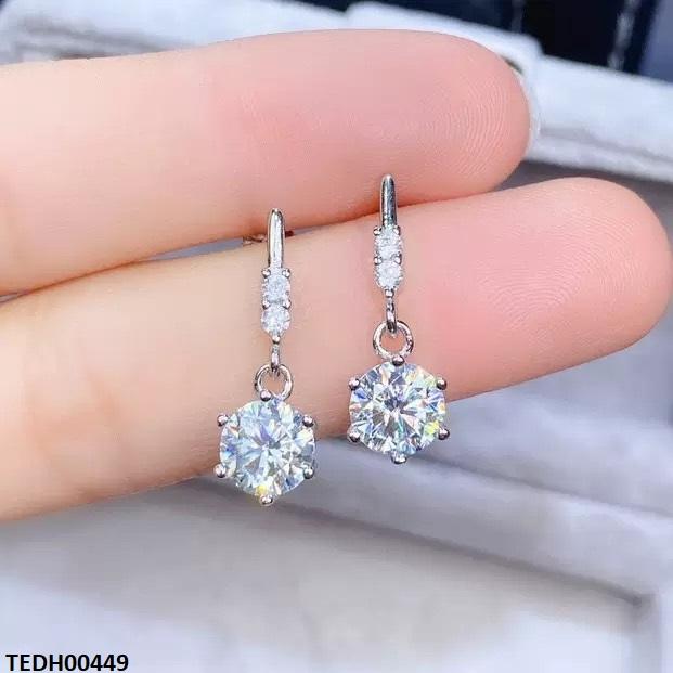 TEDH00449 KRL Round ZIRCON Stone Drop Earrings - TEDH