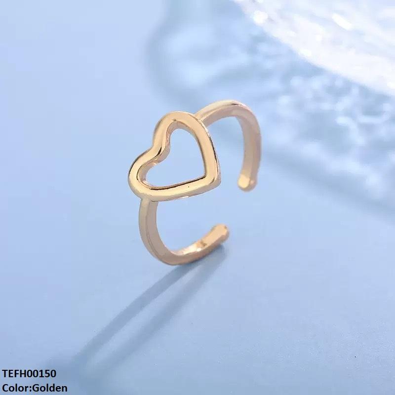 TEFH00150 QWN Stainless Steel Heart Ear cuff Single - TEFH