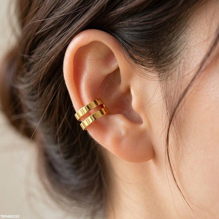 TEFH00152 QWN Stainless Steel Ear cuff Single - TEFH