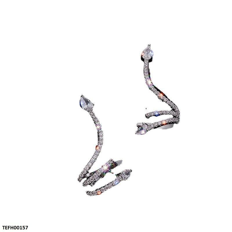 TEFH00157 ZCD Snake Tear Ear Cuff Pair - TEFH