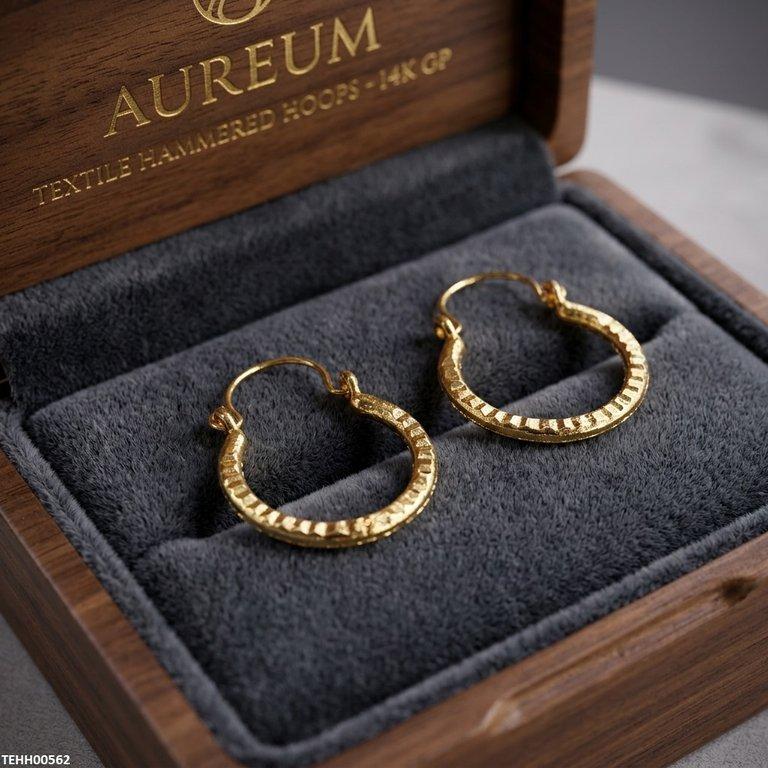 TEHH00562 MZM Round Drop Hoops Pair - TEHH