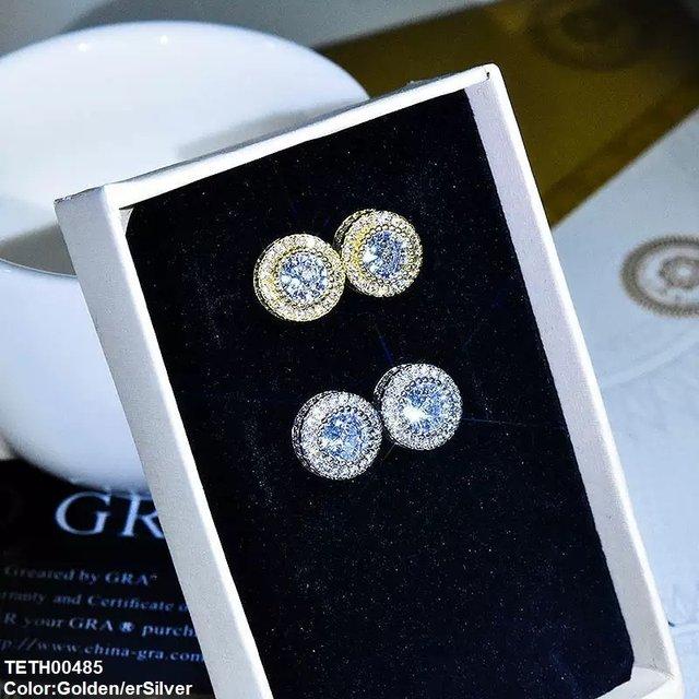 TETH00485 JJF Round Stone Tops Pair - TETH
