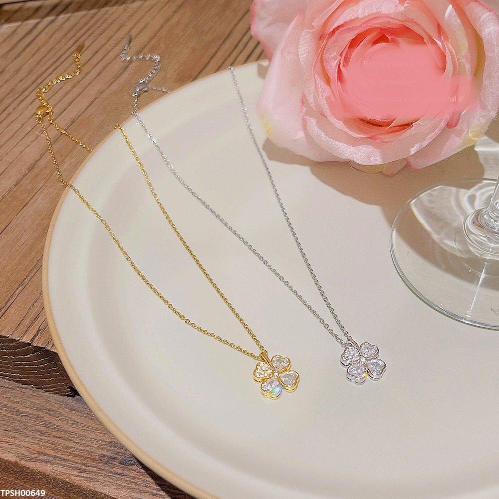 TPSH00649 DDJ Leaf Flower Pendent - TPSH