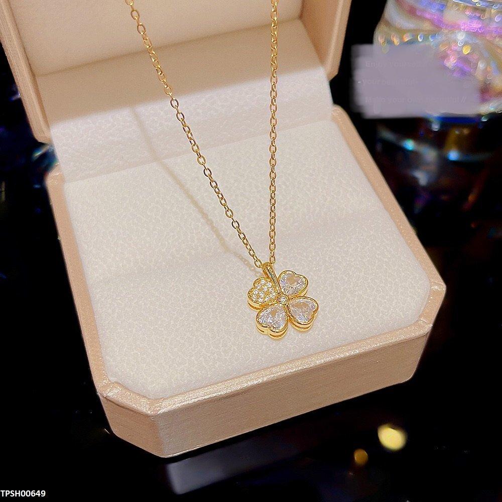 TPSH00649 DDJ Leaf Flower Pendent - TPSH