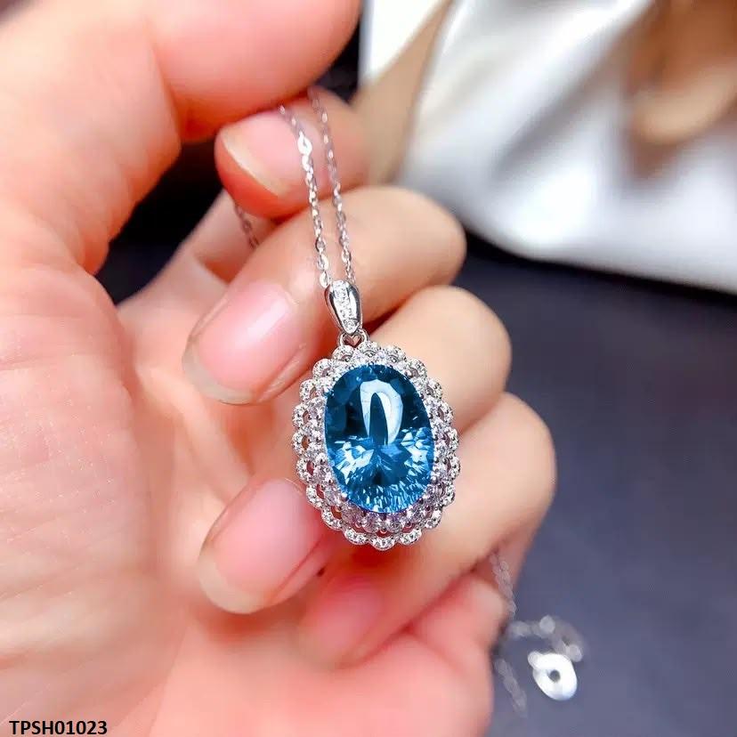 TPSH01023 KRL Oval ZIRCON Stone Pendant - TPSH