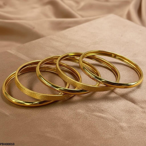 PBH00010 MZM Round Plain Bangles - PBH