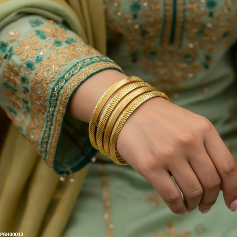 PBH00013 MZM 5 Pcs Bangles Set  - PBH