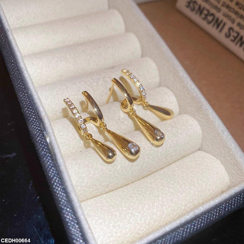 CEDH00664 YYZ Double Stick Drop Earrings - CEDH
