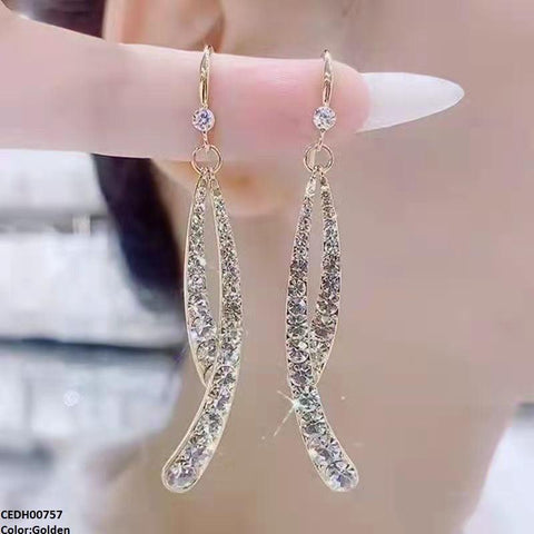 CEDH00757  ZHL Round Layered Drop Earrings - CEDH