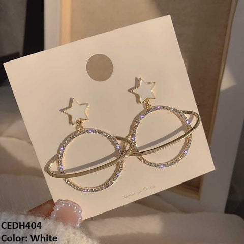 CEDH404 YHC Star Galaxy Drop Earrings Pair - CEDH