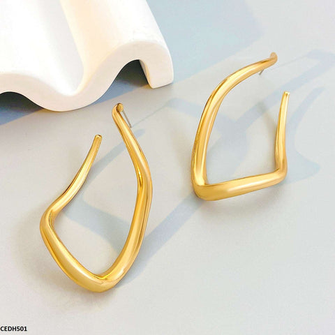 CEDH501 QWN Stainless Steel  Earrings - CEDH