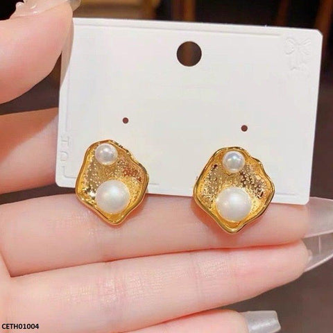 CETH01004 ZHL Large Pearl Stud Tops Pair - CETH