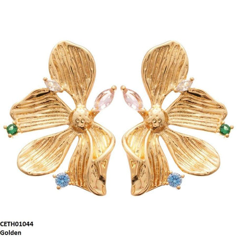 CETH01044 LSH Stylized Flower Tops Pair - CETH
