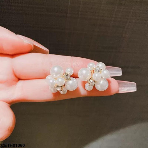 CETH01060 ZHL Round Pearl Tops Pair - CETH