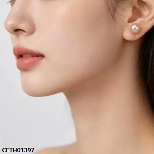 CETH01397 QWN Round Pearl Tops Pair - CETH