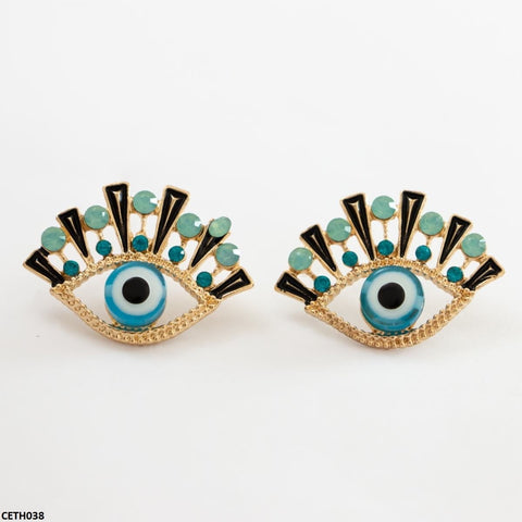 CETH038 QWN Imp Tops Pair Evil Eye - CETH