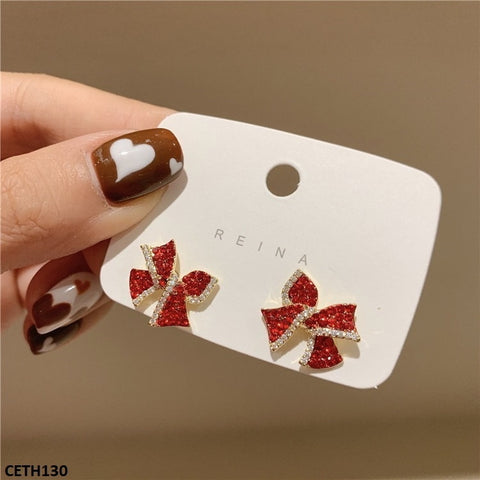 CETH130 YQG Tai Stud Ear Tops Pair - CETH