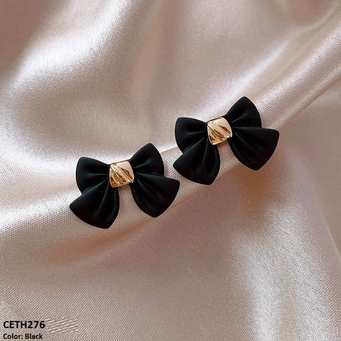 CETH276 YQG Bow Stud Tops Pair - CETH
