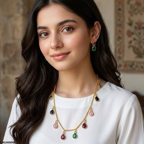 CMLH00048 FRN Tear Drops Mala Set-CMLH