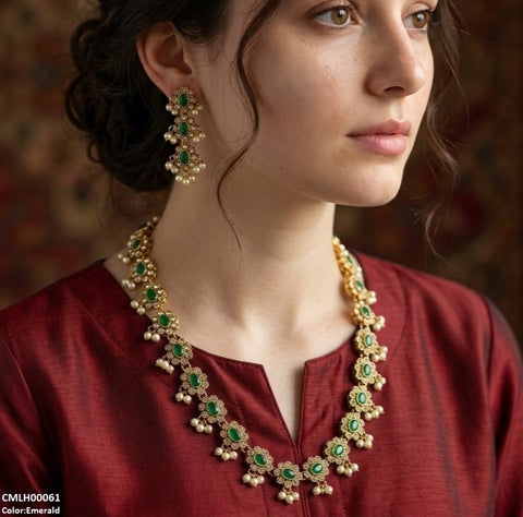 CMLH00061 SDQ Oval Stone Mala Set - CMLH