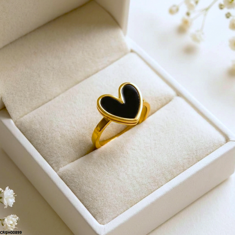 CRGH00899 MOX Stainless Steel Heart Ring - CRGH