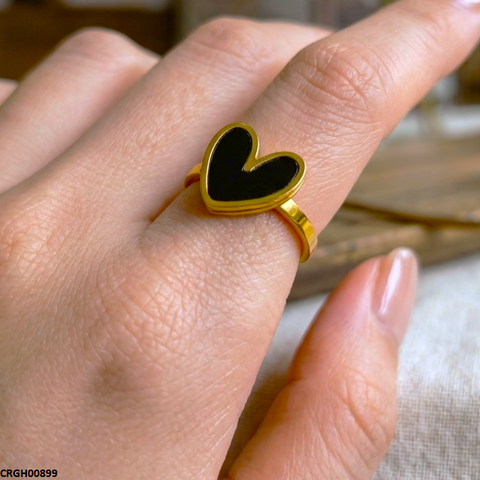 CRGH00899 MOX Stainless Steel Heart Ring - CRGH