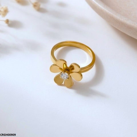 CRGH00909 MOX Stainless Steel Flower Ring - CRGH