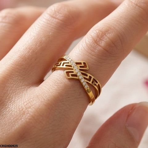 CRGH00925 MOX Stainless Steel Cross Ring - CRGH