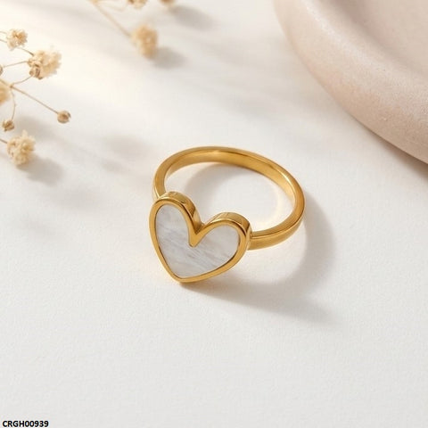 CRGH00939 MOX Stainless Steel Heart Ring - CRGH