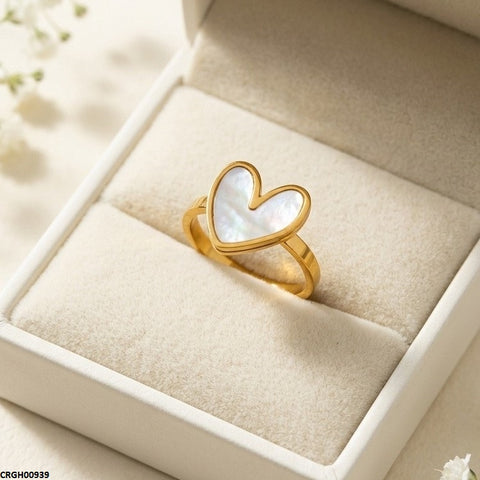 CRGH00939 MOX Stainless Steel Heart Ring - CRGH