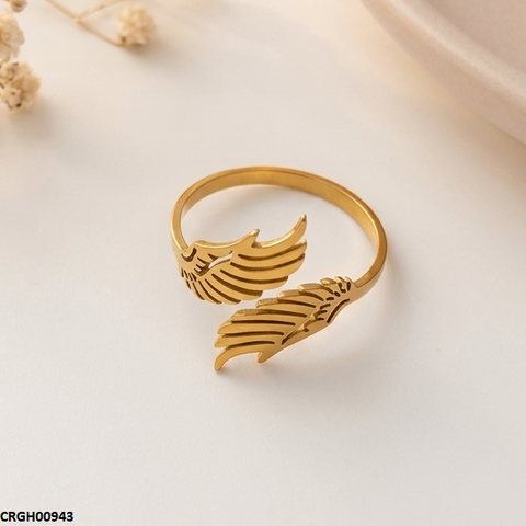 CRGH00943 MOX Stainless Steel Double Wings Ring - CRGH