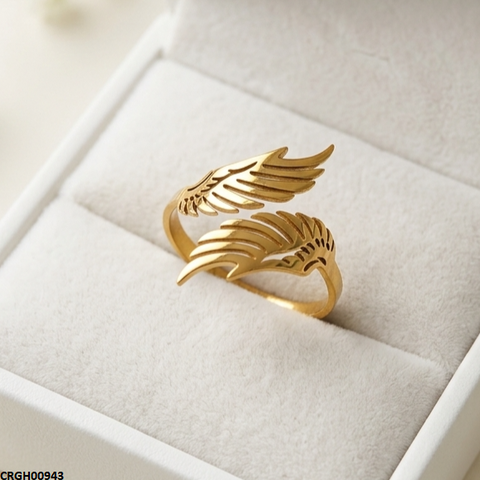 CRGH00943 MOX Stainless Steel Double Wings Ring - CRGH