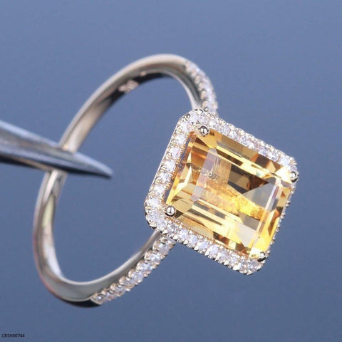 CRSH00744 GWH Rectangle Stone Ring - CRSH