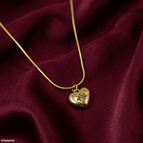 TPSH00795 MSJ Stainless Steel Heart Pendant - TPSH