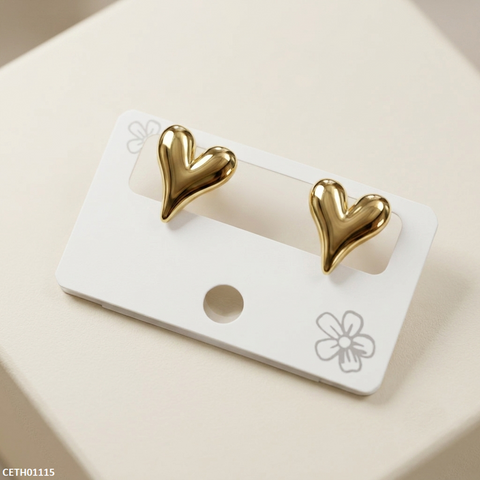 CETH01115 MSJ Stainless Steel Heart Tops - CETH