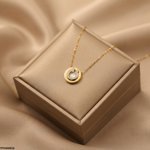 TPSH00826 QSJ Stainless Steel Round Pendant - TPSH