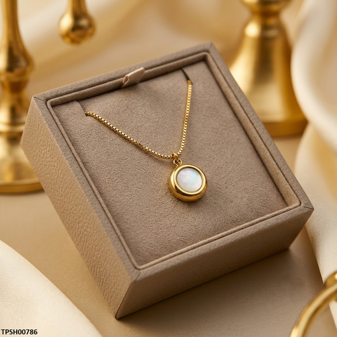 TPSH00786 MSJ Stainless Steel Round Pendant - TPSH
