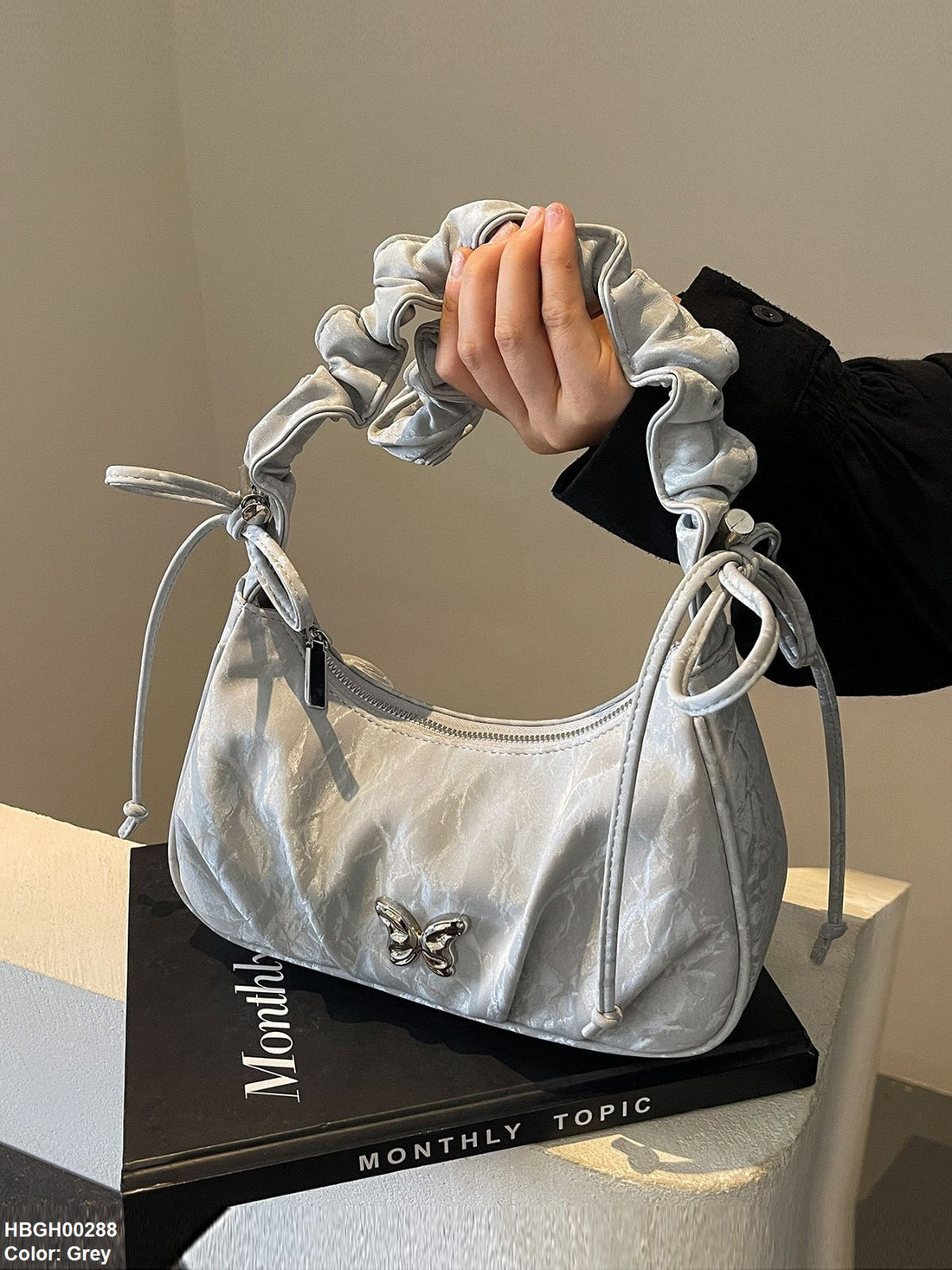 HBGH00288 BBM Butterfly Soft Velvet Bag - HBGH